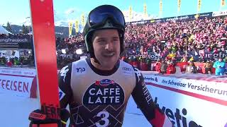 Mens Alpine Skiing World Cup Wengen Switzerland Mens Downhill 2024 Run 1 [upl. by Enrico]