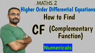 1 CF amp PI  INTRODUCTION  DIFFERENTIAL EQUATIONS OF HIGHER ORDER [upl. by Ynotna125]