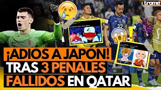 JAPÓN ELIMINADO de QATAR 2022 Reacciones tras sus FALLIDOS PENALES ante Croacia😢 [upl. by Yebba]