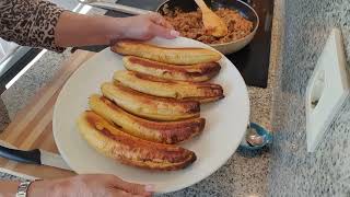 PASTEL DE PLÁTANO Y CARNE Trucos y consejos de María [upl. by Stickney362]