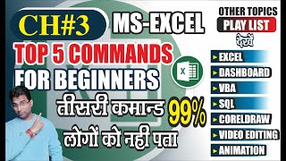 Importaint Command in Excel exceltips excel msofficeexcel msofficecourse excelgyan [upl. by Ahcsim]