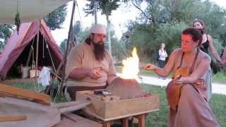 Viking Handcraft Glass Bead Making [upl. by Hsakaa]