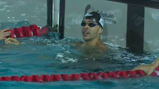 TROFÉU JOSÉ FINKEL 2022  Gabriel Santos Pinheiros vence os 100m livre masculino [upl. by Nosmirc212]