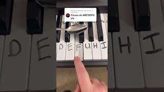 😡 ABCDEFU Piano Tutorial 😡 Piano shorts [upl. by Mokas912]