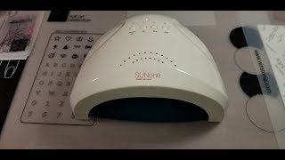 SUNONE UVLED Nail Lamp Review [upl. by Yorgerg]