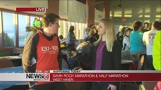 Hundreds of runners compete in Savin Rock Marathon amp Half Marathon [upl. by Koah]