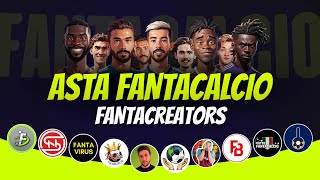 ASTA FANTACREATORS 20242025  Asta Fantacalcio Live  Feat fantalabofficial [upl. by Aihtnys908]