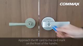 COMMAX Lock and Rock  Indoor Digital DoorlockCDL800WL CDL100WL [upl. by Oslec]