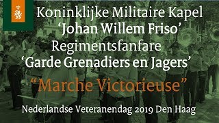 KMKJWF amp RFGGJ  quotMARCHE VICTORIEUSEquot  NEDERLANDSE VETERANENDAG 2019 DEN HAAG 🇳🇱 [upl. by Asilak]