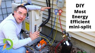 DIY MiniSplit Heat Pump Full Installation 2021 [upl. by Acyssej]