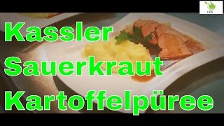 Kassler mit Sauerkraut und Kartoffelpüree [upl. by Aline]