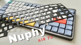 【keyboard Live】Nuphy Air75 modding｜low profile switches lube｜make Slim Mech keyboard sound better [upl. by Meek205]