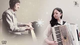 accordion 2022 Winter Olympics theme song snowflakes [upl. by Akinorev]