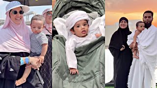 Sana Khan Son Face Revealed During His FIRST Haj As He Bonds With Sania Mirza [upl. by Akinehs]