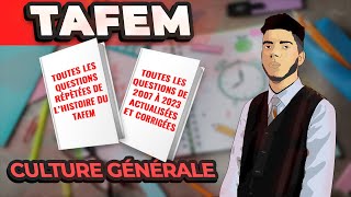 TAFEM 2024 📚 La Seule Vidéo qui te faut pour PERFECTIONNER la Culture Générale 🔥 [upl. by Harmonia]