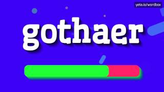 GOTHAER  HOW TO PRONOUNCE IT gothaer [upl. by Moe]