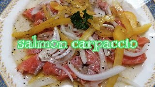 Salmon Carpaccio  Easy recipe [upl. by Brecher]