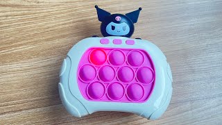 KUROMI Pop It Game Unboxing And Review 2023  Satisfying electric game console Fidget Toy [upl. by Calandria78]