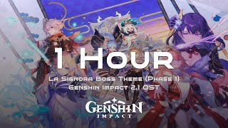 La Signora Boss Theme Phase 1 1 Hour Channel  Genshin Impact 21 OST [upl. by Amo]