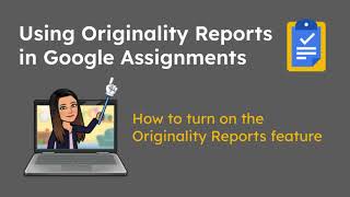 How to turn on Originality Reports in Google Assignments [upl. by Nomelihp]