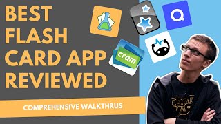 Best Flashcard App A Review of Anki Quizlet Flashcard Lab Cram and Brainscape [upl. by Duck321]