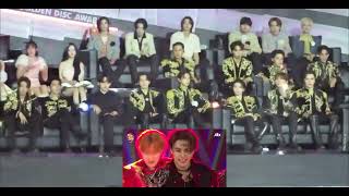 240106 GDA Seventeen Reaction to Stray Kids Intro  Megaverse  SClass  Hall Of Fame [upl. by Nashoma]