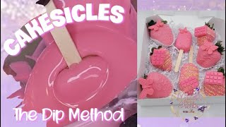 Cakesicles The Dip Method  Chocolate Dipped Treats [upl. by Huppert]