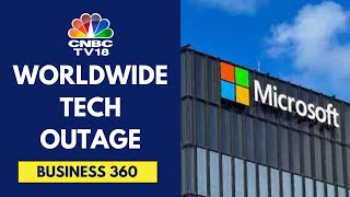 Global Tech Outage Impacts Flights Banks amp Other Businesses  Microsoft Outage  CNBC TV18 [upl. by Aihsekram]