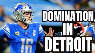 DOMINATION IN DETROIT Jared Goff amp Lions Offense Breakdown vs Broncos [upl. by Katz578]