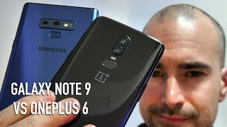 Samsung Galaxy Note 9 vs OnePlus 6  Handson comparison [upl. by Gathard]