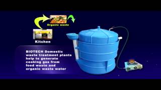 BIOTECH designed portable biogas plant [upl. by Inneg805]