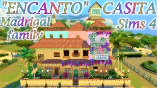 Encanto Casita  Madrigal family  Disney characters  Speed build  NO CC  Sims 4 [upl. by Eisdnil]