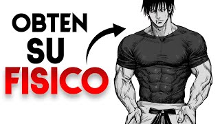 Cómo TENER el FÍSICO de TOJI FUSHIGURO de JUJUTSU KAISEN  Rutina Gym y Dieta [upl. by Llerut389]