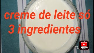 como fazer creme de leite em casa veja o tutorial simples fácil e rapido [upl. by Kirsti]