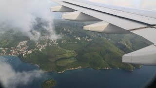 Séjour en Martinique 2016  atterrissage à lAéroport international Aimé Césaire [upl. by Tnayrb]