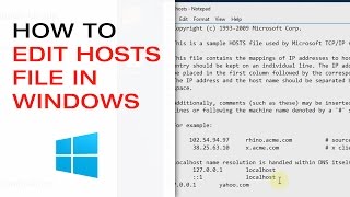 🔴 How to Edit Hosts and other Windows Files That Require Administrator Privileges [upl. by Maletta553]