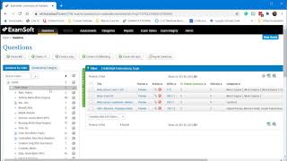 How To Examsoft  Tag Questions with Categories [upl. by Adniuqal]