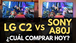 Y el MEJOR OLED hoy es  LG C2 vs Sony A80J en el 2022 [upl. by Dnomsaj]