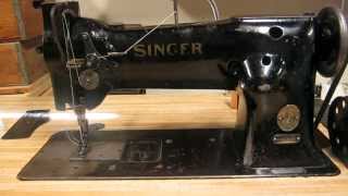 Singer 111W Needle Feed Industrial Sewing Machine Demonstration Singer 111WSV71 [upl. by Brinna]