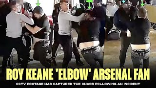 Roy Keane elbow Arsenal fan VIDEO [upl. by Llejk]