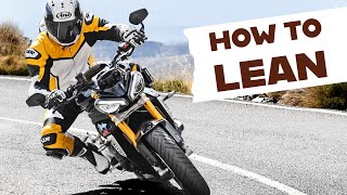 How to use Counter Steering to Lean and Turn Your Motorcycle [upl. by Vernon]