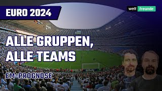 EM 2024 Tipps Vorrunde ⚽ Alle Teams Alle Gruppen [upl. by Hendrix]