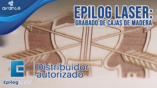 Grabado láser en cajas de madera con equipos EPILOG MINI [upl. by Airtal]