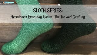 Hermiones Everyday Socks Part 4  The Toe and Grafting [upl. by Ayhay]