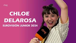 RTVE interviews Chloe DelaRosa 🇪🇦 JESC 2024 [upl. by Nrubua]