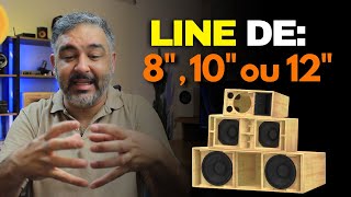 Qual é a melhor Line Array de 8quot 10quot ou 12quot [upl. by Ossie]