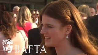 Rose Leslie Red Carpet Interview  BAFTA TV Awards 2016 [upl. by Ecerehs]