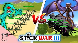 Stick War 3  Max Toxic Dead Vs Max All Units [upl. by Ardnasella384]