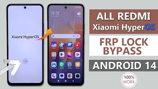 REDMI XIAOMI HYPEROS  ANDROID 14 BYPASS GOOGLE ACCOUNT FRP LOCK XIAOMI HYPEROS FRP BYPASS 2024 [upl. by Jabin]