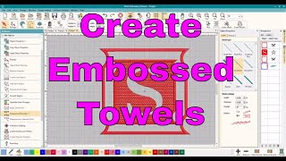 Hatch Embroidery Software How to create Embossed Monogram on a towel [upl. by Isborne879]